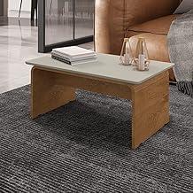 Mesa de Centro Sala de Estar Lilibeth Cor: Off White/Naturale