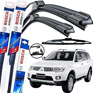 Palheta Limpador Parabrisa Bosch Aerofit Par de Palheta Limpadora Dianteiro + Traseiro Mtsbh pajero sport 2002 à 2009