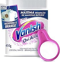 Tira Manchas em Pó Vanish Crystal White Oxi Action 450g para roupas brancas