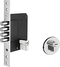 Fechadura Alta Segurança Trava auxiliar F-A9894A, Euro cilindro 70mm, Roseta redonda polida, F-1N, Fortezza