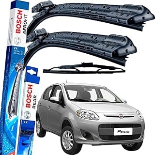 Par Limpador Parabrisa Palheta Paleta Dianteira Traseira Bosch Aerofit PALIO ATTRACTIVE 2012 À 2016 com 14.51% de desconto por R$ 100,77 na amazon