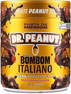 Pasta de Amendoim DR. Peanut Bombom Italiano 600G - Com Whey Protein