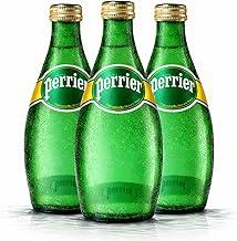 Kit 3 Água Mineral com Gás Perrier 330ml Importada da França | Água Premium Natural Carbonatada | Garrafa de Vidro