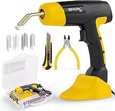 Pistola De Soldar Plásticos 200 Grampos Luz LED Spark BR 4 Tipos de Grampos Leve e Portátil Maleta e Suporte Reparo Profissional 127v