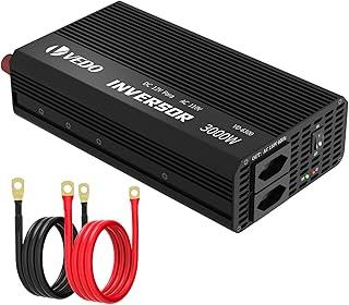 KINGSTER Inversor de Tensão Veicular 3000w, 24V 110V, 3000W Senoidal, Indicador LED, Proteção Contra Curto-Circuito e Sobrecarga