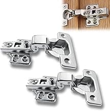 Albras Dobradiça Alta 35mm Curva Amortecedor Pistão Porta de Armário Cozinha Guarda Roupa Móveis de Madeira 2x Dobradiça 35mm Moderno Industrial