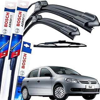 Palheta Limpador Parabrisa Bosch Aerofit Par de Palheta Limpadora Dianteiro + Traseiro VW GOL 2017 À 2023 CLICK