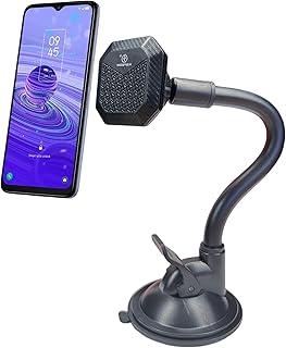 Suporte Celular Magnético Universal com Braço Flexível Super Resistente e Base de Sucção Lavável para Carro, Mesa, Bancada ou Academia – Multiuso