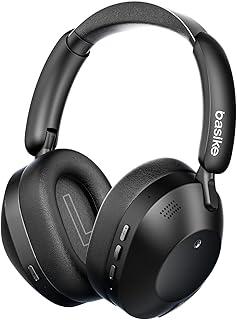 Fone de Ouvido Bluetooth 5.4, Headphone Bluetooth com Microfone, Cancelamento de Ruído Ativo Híbrido (Hybrid ANC), Modo Transparente, Hi-Pure Áudio, 50H de Bateria – Preto