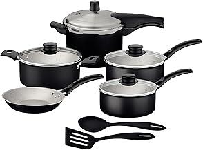 Jogo de Panelas Tramontina Turim em Alumínio com Revestimento Interno e Externo em Antiaderente Starflon Max Preto 7 Peças