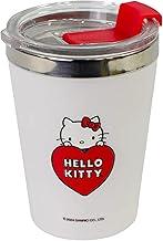 Zona Criativa – Copo SNAP Hello Kitty 300ml Compacto, Térmico em Aço Inóx Dupla Camada e c/Tampa Rosqueável, Leve sua Bebida em Espaços Pequenos,Prático Para o Dia a Dia, Bebida Gelada Por Mais Tempo