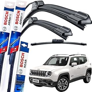 Palheta Limpador Parabrisa Bosch Aerofit Par de Palheta Limpadora Dianteiro + Traseiro Jp renegade gancho 2015 à 2020 com 21.02% de desconto por R$ 104,19 na amazon
