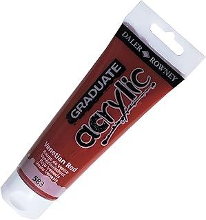DALER ROWNEY Graduate Acrylic, Tinta Acrilica em Bisnaga de 120ml, Cor Vermelho Veneza (583)