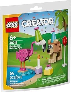 LEGO 30715 - Festa de Aniversário de Animais Adoráveis - Polybag (Contém 64 Peças) com 10% de desconto por R$ 45,43 na amazon