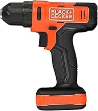 BLACK+DECKER Parafusadeira e Furadeira de Impacto 10mm 12V BCD712VHD com 17 Acessórios