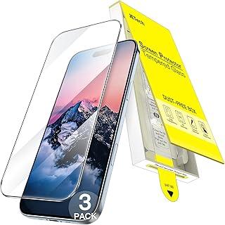 JETech Película de Vidro Temperado para iPhone Air, Instalação Rápida em Um Passo com Alinhamento Automático, Película Protetor de Tela 9H, HD-Claro, Pacote com 3