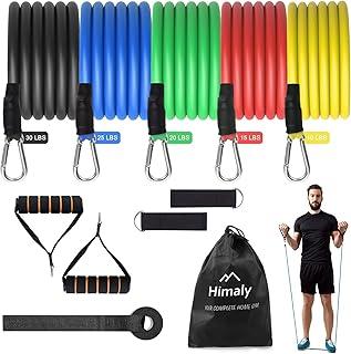 Conjunto de faixas de resistência para treino de força, faixas de fitness, faixas elásticas de resistência para exercícios