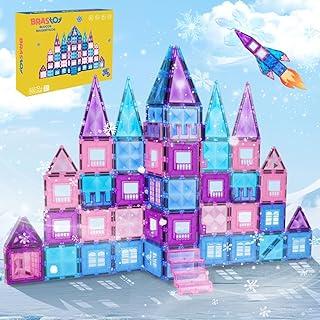 Brastoy Blocos de Montar Magnéticos Construção STEM Brinquedo Infantil Educativo (102 Peças)