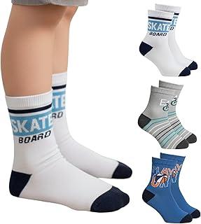 Kit 3 Meia INFANTIL Cano Alto Confortável Respirável Menino Selene