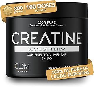 Creatina 300g Pura Monohidratada ELLYM NUTRITION Suplemento Alimentar Premium de Alto Rendimento 100% Pureza
