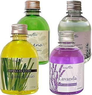 Bagnare Espuma de Banho Hidro Relaxante Refrescante 4 Aromas 250ml Cada
