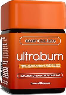 ULTRABURN - TERMOGÊNICO com Fórmula Exclusiva contendo L-Carnitina + Cafeína + Laranja Moro + Cúrcuma + Dihidrocapsiato (DHC) + Picolinato de Cromo + Vitamina - 60 Cápsulas