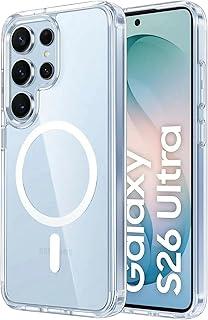 Capa Mag-Safe para Samsung [Galaxy S26 ULTRA] Capinha Slim Premium com [Proteção de Câmera] Magnetica Clear Case Transparente [Anti-Amarelamento], Compatível com MagSafe e Anti Impacto (6.9 Pol)