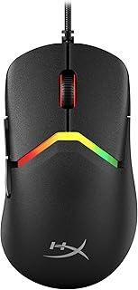 Mouse Gamer HyperX Pulsefire Saga - Design Modular, Switches Ópticos, Sensor de 8000 Hz, até 26000 DPI, 69g, Cabo HyperFlex 2, Preto (A2PB3AA)