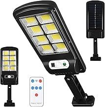 Luminária Solar Externa com Sensor de Movimento 8 LEDs 2000mAh à Prova D’Água com Controle Remoto para Poste, Jardim e Garagem - Lene