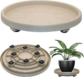 Prato com Rodas Suporte para Vasos 40cm Suporta até 120kg - Top Garden (Cinza)