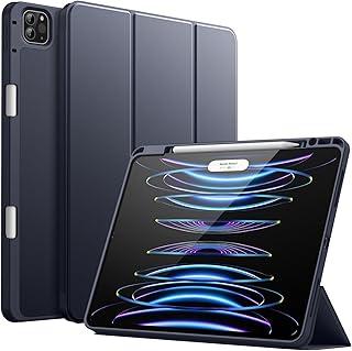 JETech Capa para iPad Pro 12,9 Polegadas (6ª/5ª Geração, Modelo 2022/2021) com Porta Pencil, Suporte para 2º Carregamento de Pencil, Capa para Tablet, Despertar/Suspender Automático (Marinha)