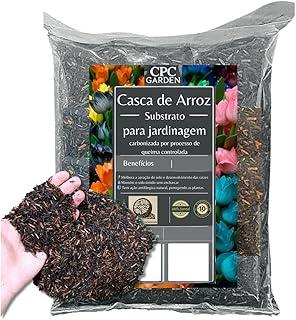 Casca de arroz carbonizada premium para substrato CPC Garden (10 Litros)