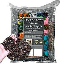 Casca de arroz carbonizada premium para substrato CPC Garden 1 Litro