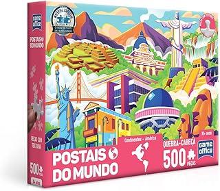 Toyster - Quebra-cabeça: Postais do mundo - Continentes - América - 500 peças - Game Office