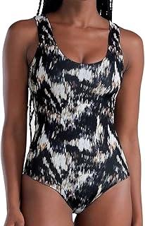 Maiô De Praia Estampa Dupla Alças Largas Sem Bojo Uv 50+ She