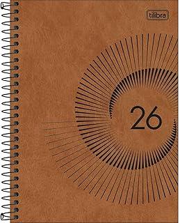 Tilibra - Planner Espiral 17,7 x 24 cm Prátika 2026 - Caramelo