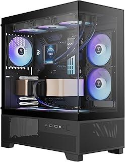 Gabinete Gamer Gamdias AURA GC12 Preto com 6 Fans