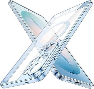 JETech Capa Magnética Fina para Samsung Galaxy S26 Ultra, Compatível com MagSafe, Proteção Total da Lente da Câmera, Case Protetora Transparente Minimalista Ultrafina e Leve (Onfalodes)