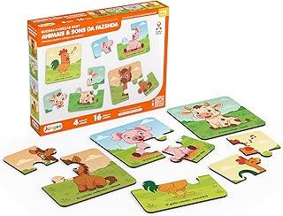 Quebra-Cabeças Animais & Sons da Fazenda Junges