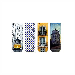Kit 4 Marcadores De Páginas Magnéticos Portugal Lisboa