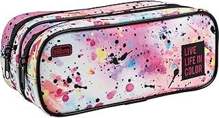 Tilibra - Estojo Duplo Grande Académie Splashes Branco