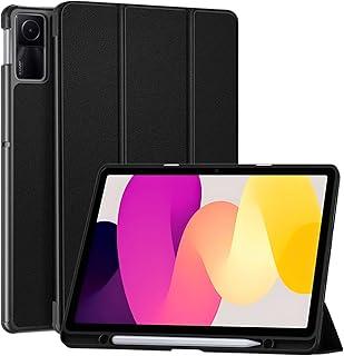 Capa Premium para Xiaomi Redmi Pad Se 11" Pol 2023 com [Suporte para Pencil], Case Magnética com Função Sleep, Anti Impacto, Leve e Resistente, Cor Preto
