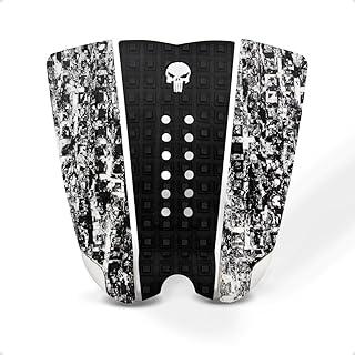 Deck Antiderrapante Surf 3 Peças EVA Premium Fresa Quadrada - Grip Traseiro Kick 25mm Universal para Prancha Shortboard e Funboard - Máxima Aderência e Cola Resistente