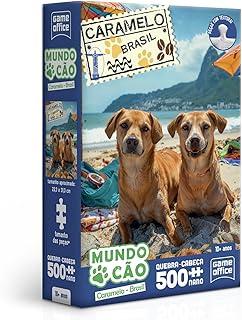 Toyster - Caramelo Brasileiro Quebra-Cabeça Nano 500 Peças - Coleção Mundo Cão - Game Office