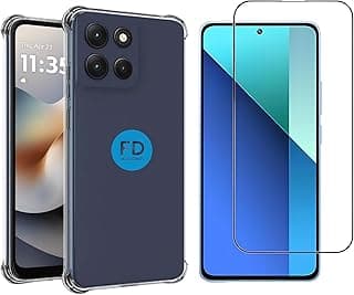 Kit Capinha Capa para Motorola Moto G86 Anti-Impacto Premium Transparente + Película de Cerâmica 9D – FD Acessórios.