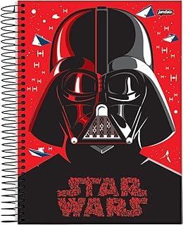 Caderno Espiral Univ CD 10 Matérias 160 Fls Star Wars Fundo Vermelho FSC - Jandaia