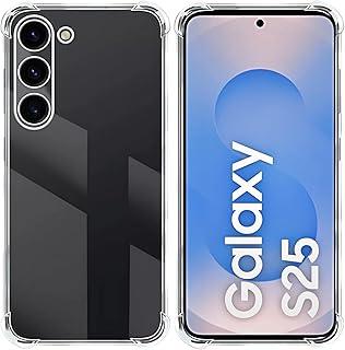 Capa para Samsung Galaxy S25 Capinha Slim Premium com Proteção de Câmera, Transparente, Anti Impacto, Resistente, Anti Riscos com TPU Reforçada e Design Elegante