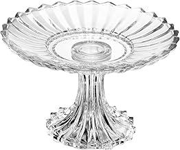 WOLFF - Prato para Doce com Pé Geneva 16cm x 10cm Cristal