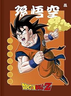 Caderno Brochura Animativa, Capa Dura, Dragon Ball, 80 Folhas, Pacote com 5 Unidades