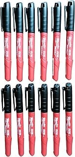 Milwaukee Caneta Ponta Fina Preta Inkzall - 48-22-3100